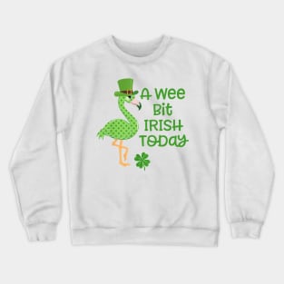 Flamingo Shamrock Patrick Day Crewneck Sweatshirt